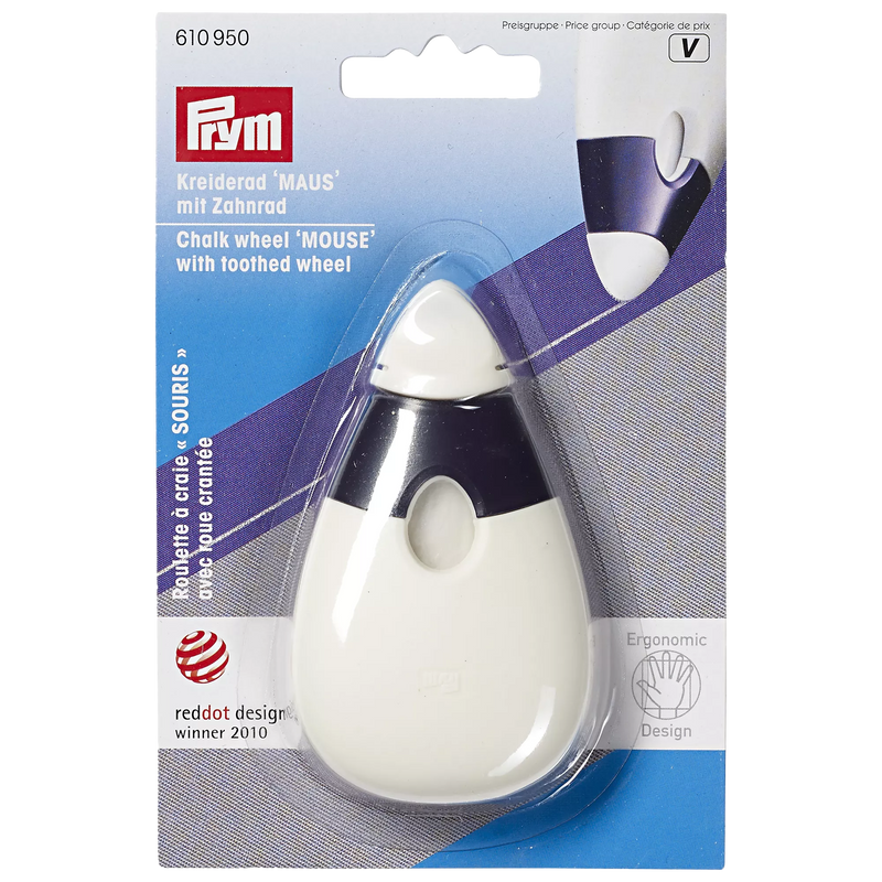 Prym ergonomic chalk wheel mouse for sewing, imported from the UK