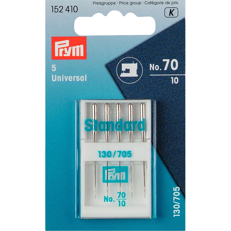 Prym sewing machine needles size 70 pack of 5, imported from the UK