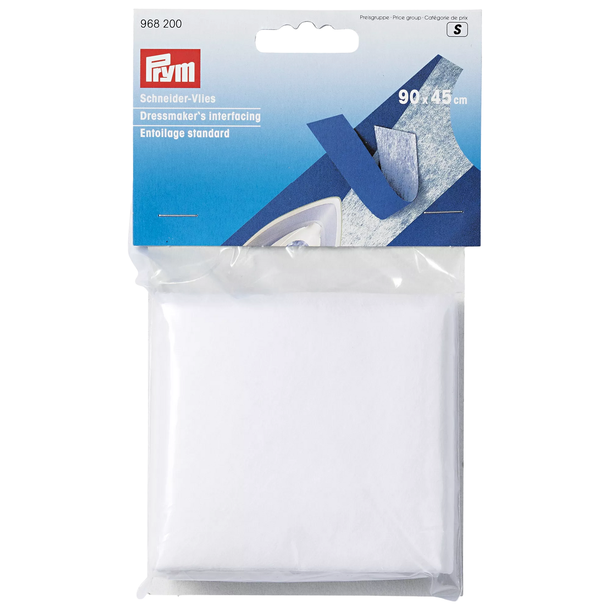 Prym dressmaker interfacing white iron-on - British product