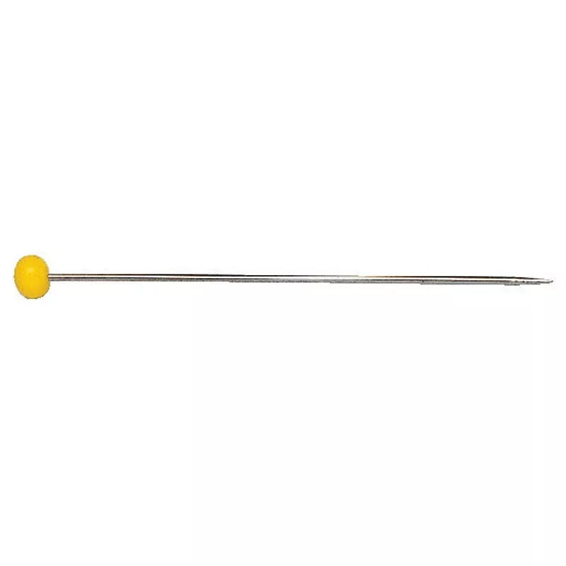 Prym glass headed pins 60mm 20g yellow, imported from the UK