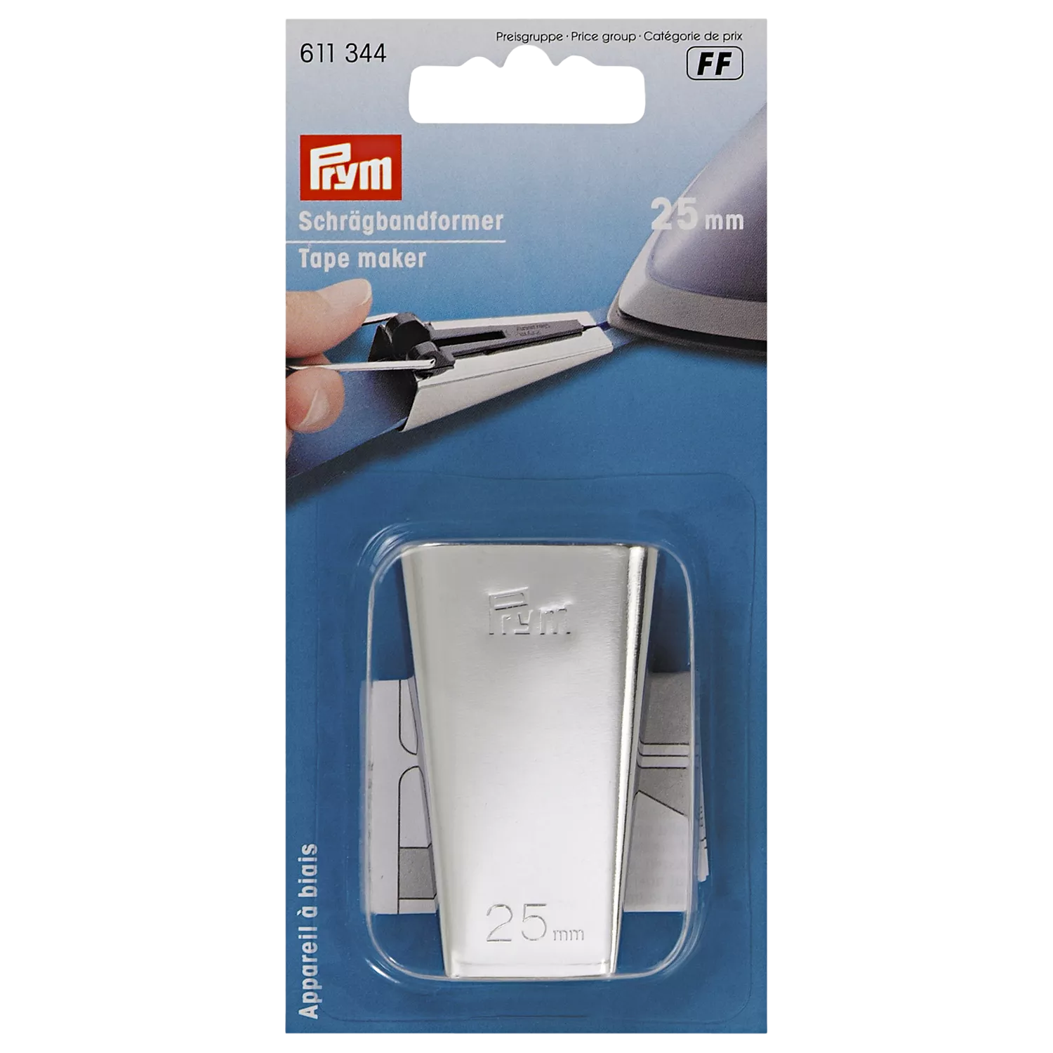 Prym bias tape maker 25mm metal - British product