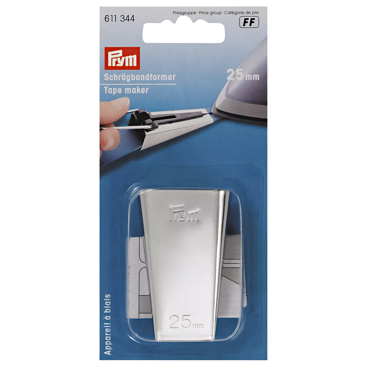 Prym bias tape maker 25mm metal - British product
