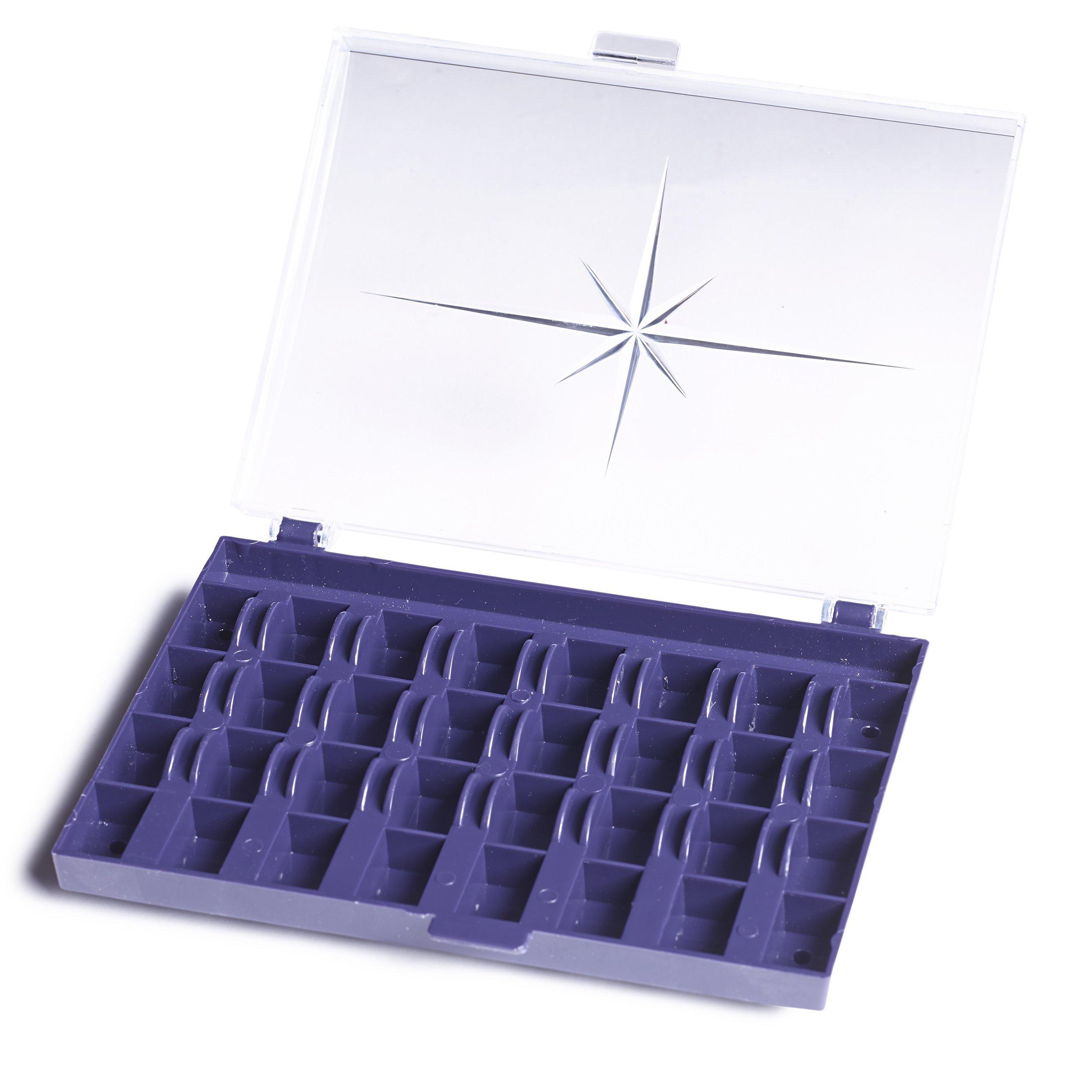 Prym bobbin box plastic storage for 32 bobbins, UK version