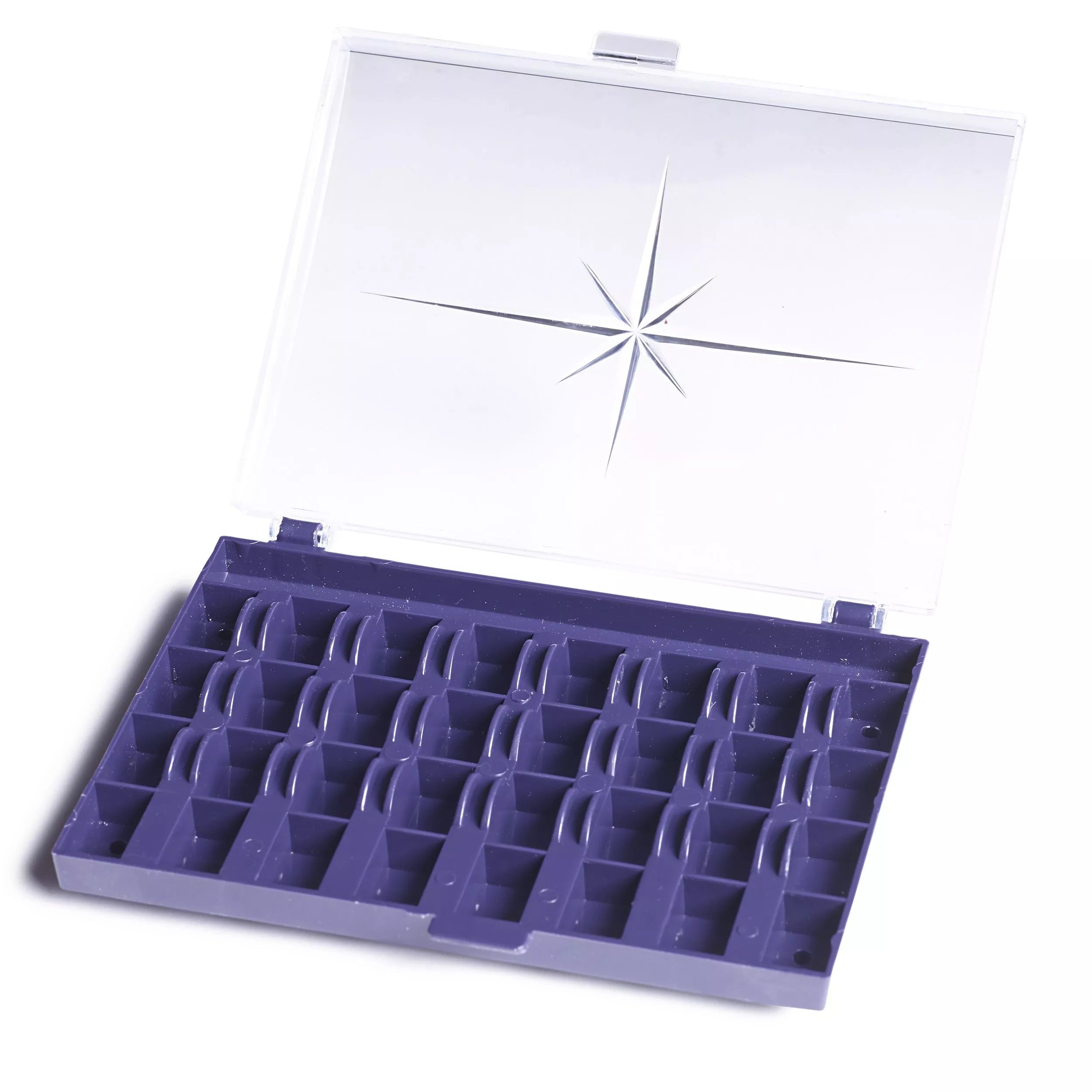 Prym bobbin box plastic storage for 32 bobbins, UK version