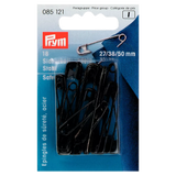 Prym safety pins black pack of 18 - British product