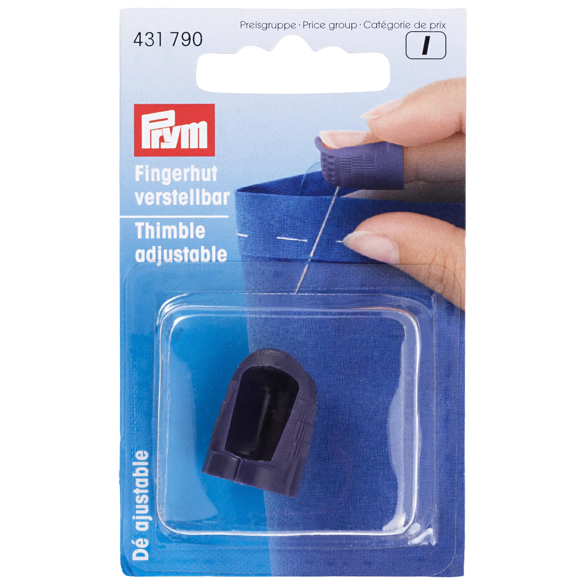 Prym adjustable thimble, UK version