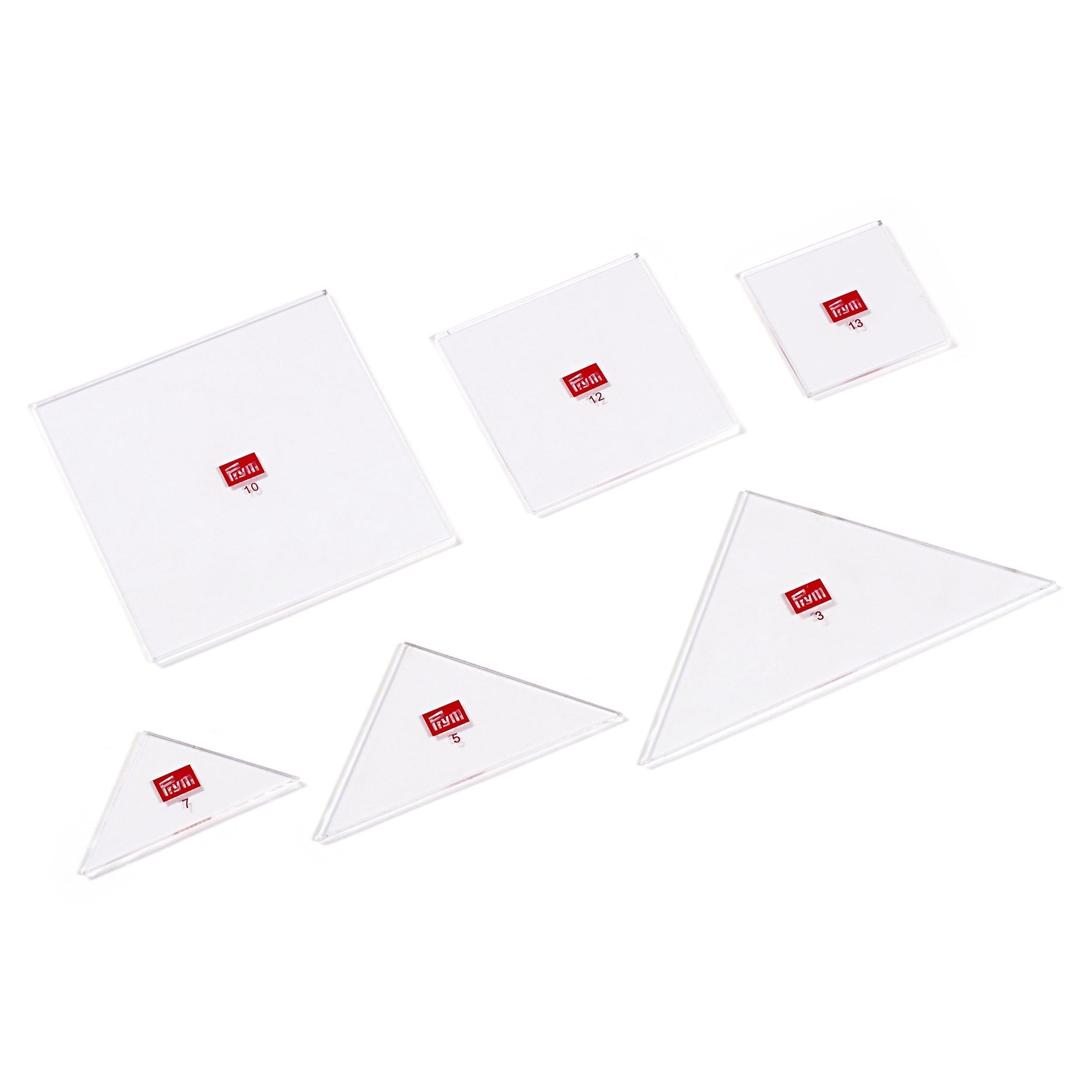 Prym plastic patchwork template six-piece set - British product