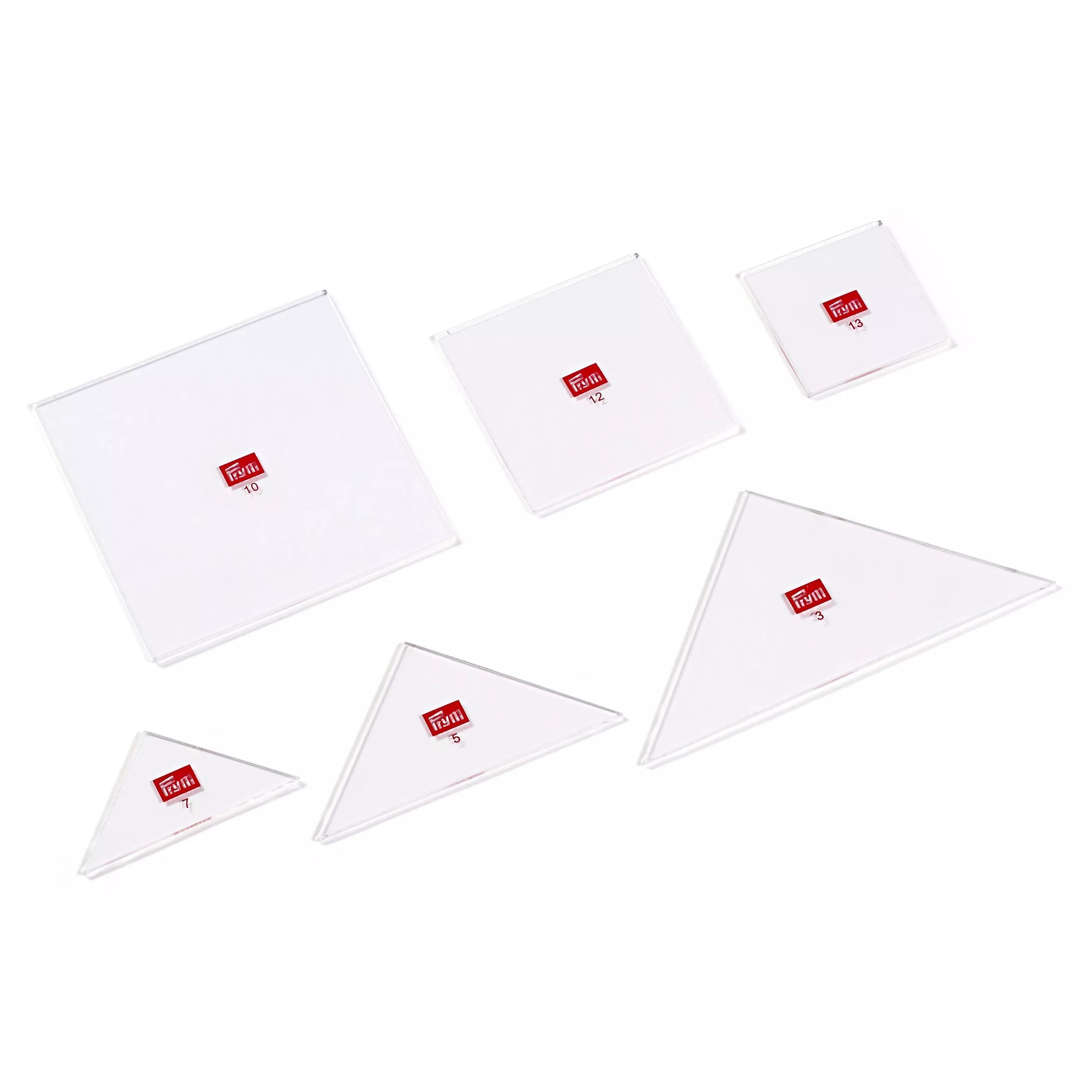 Prym plastic patchwork template six-piece set - British product