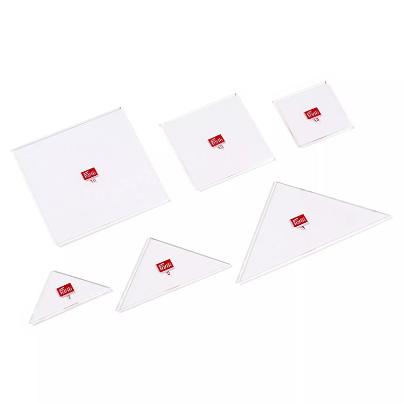 Prym plastic patchwork template six-piece set - British product
