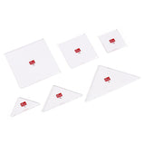 Prym plastic patchwork template six-piece set - British product