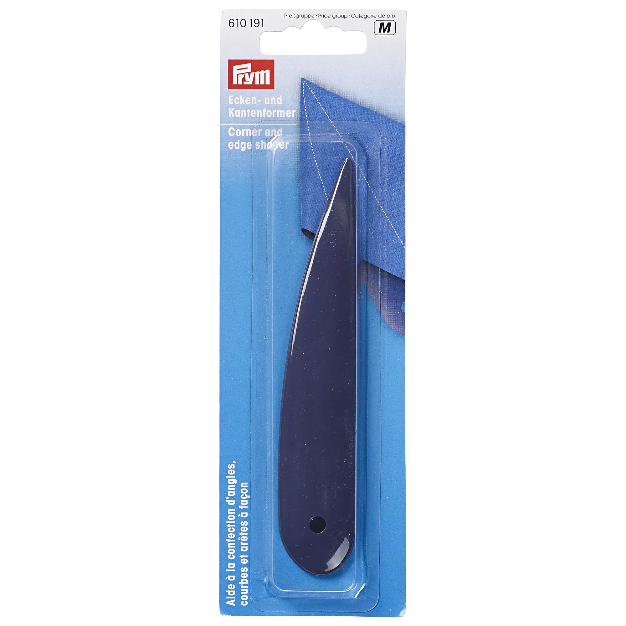 Prym corner and edge shaper plastic sewing tool, UK version