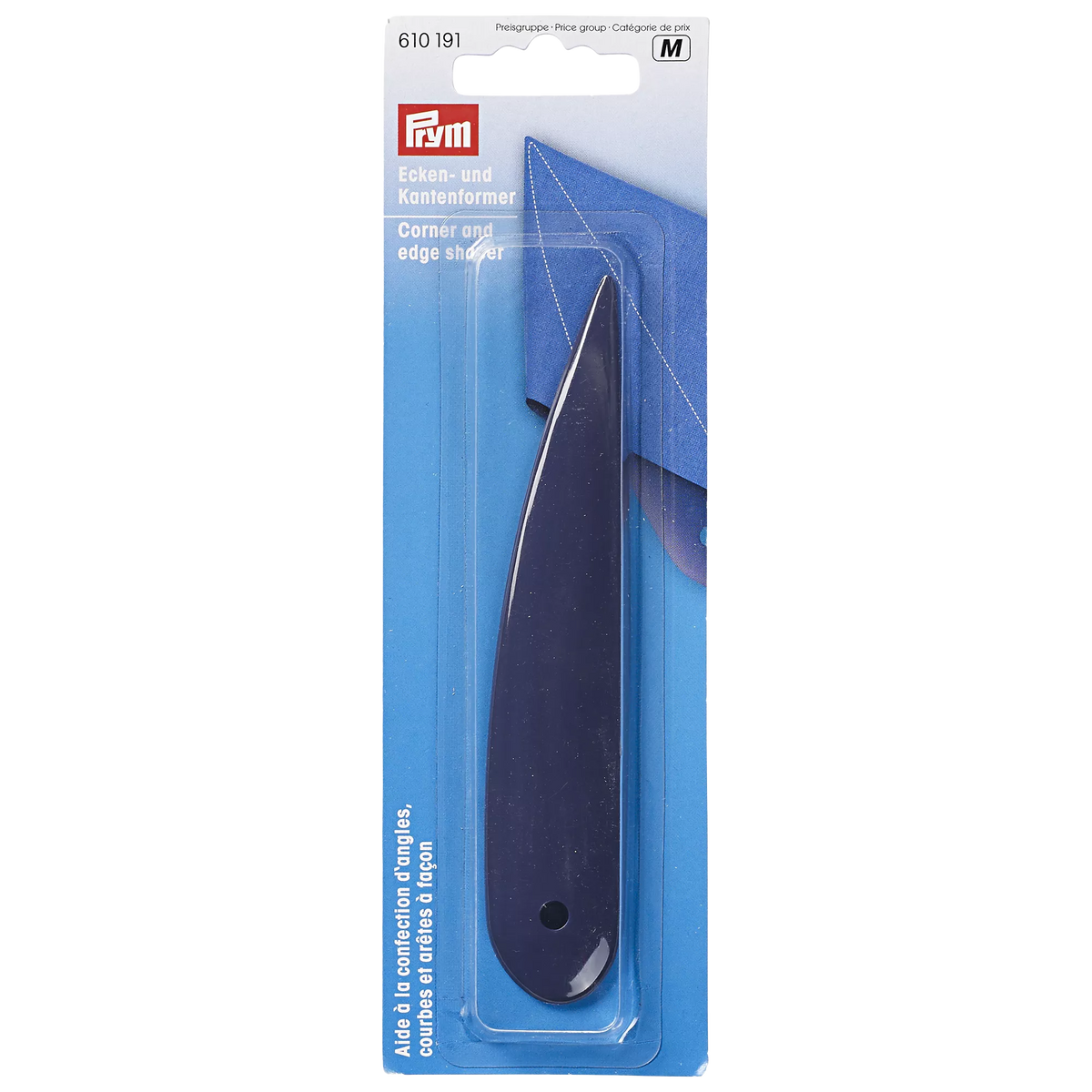 Prym corner and edge shaper plastic sewing tool, UK version