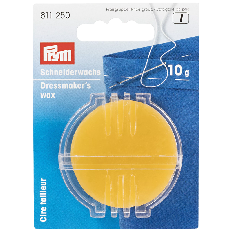Prym beeswax with holder 10g sewing tool (British brand)