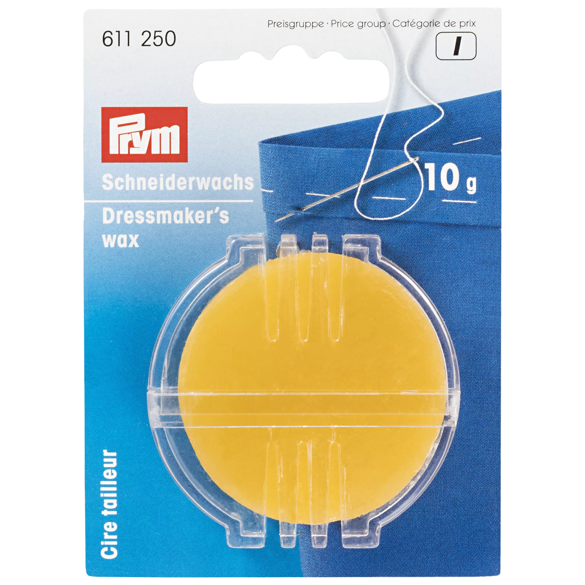 Prym beeswax with holder 10g sewing tool (British brand)