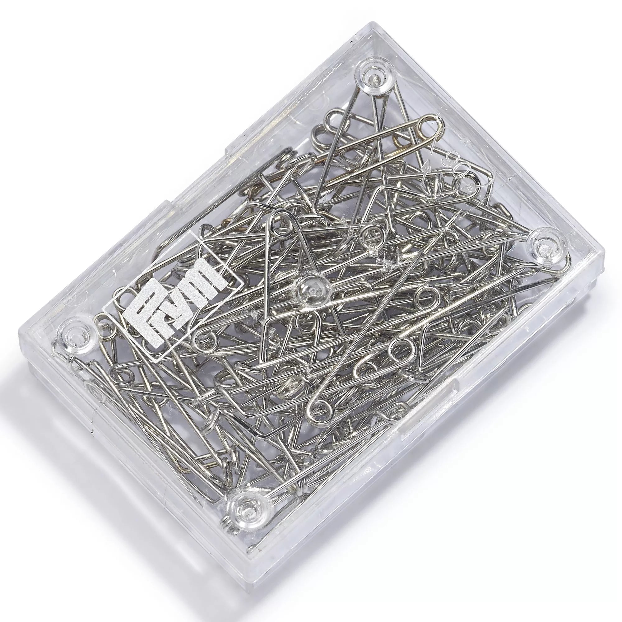 Prym badge and brooch pins 27mm silver 60 pack (British brand)