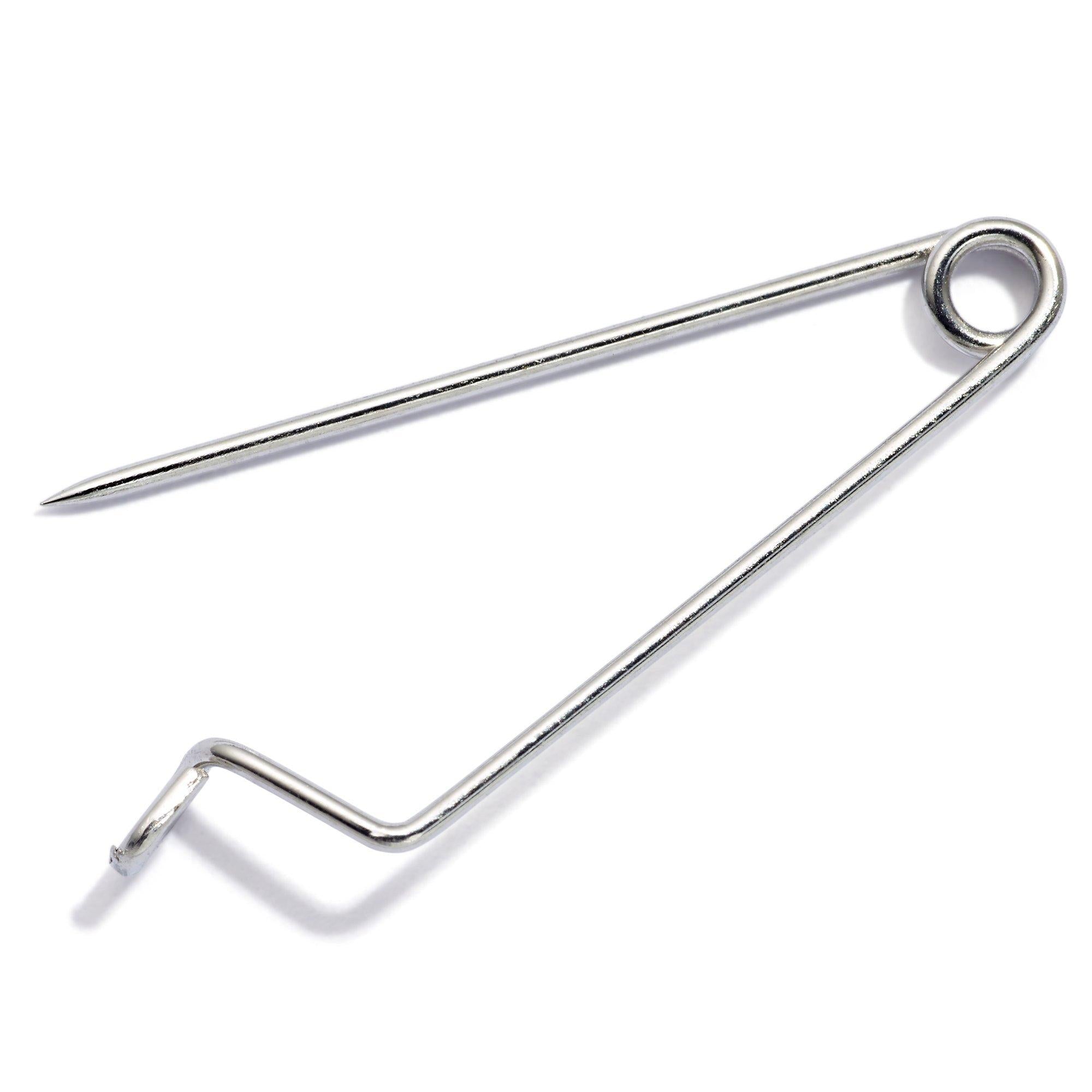 Prym badge and brooch pins 27mm silver 60 pack (British brand)