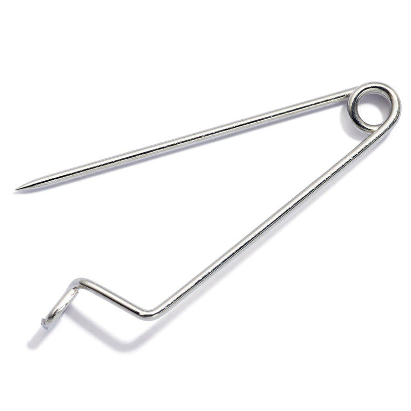 Prym badge and brooch pins 27mm silver 60 pack (British brand)