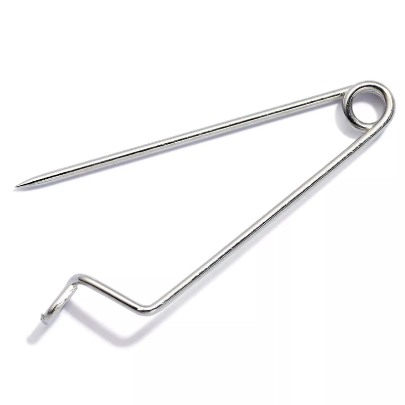 Prym badge and brooch pins 27mm silver 60 pack (British brand)