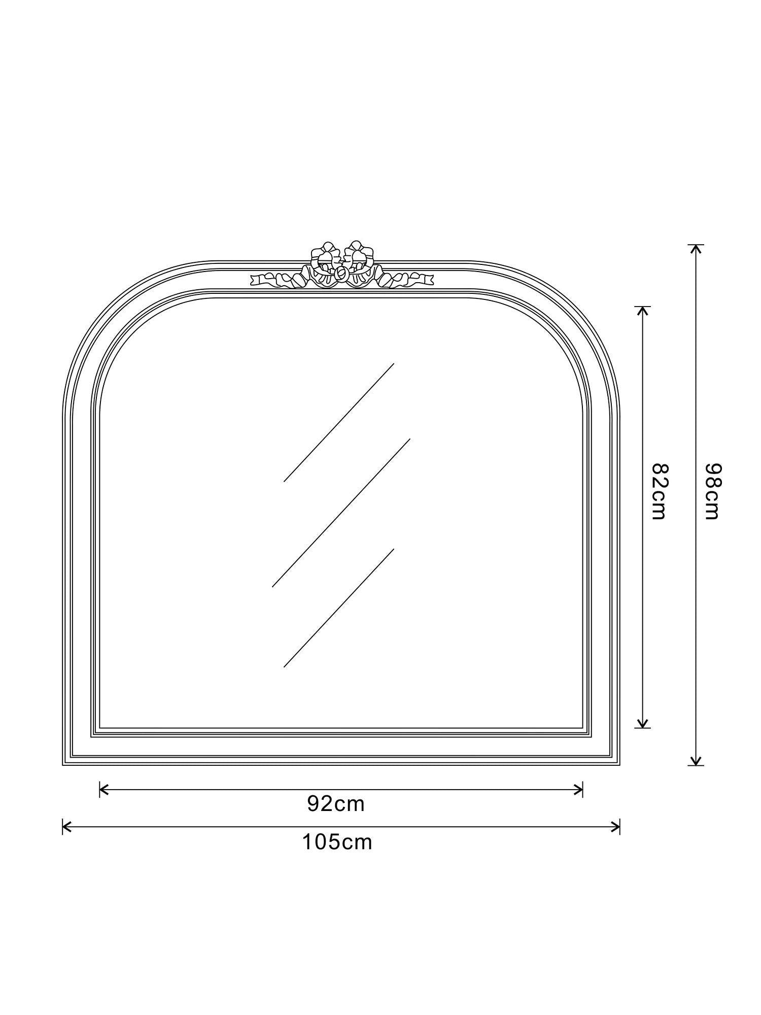John Lewis bow mirror gold 95x106cm, UK version