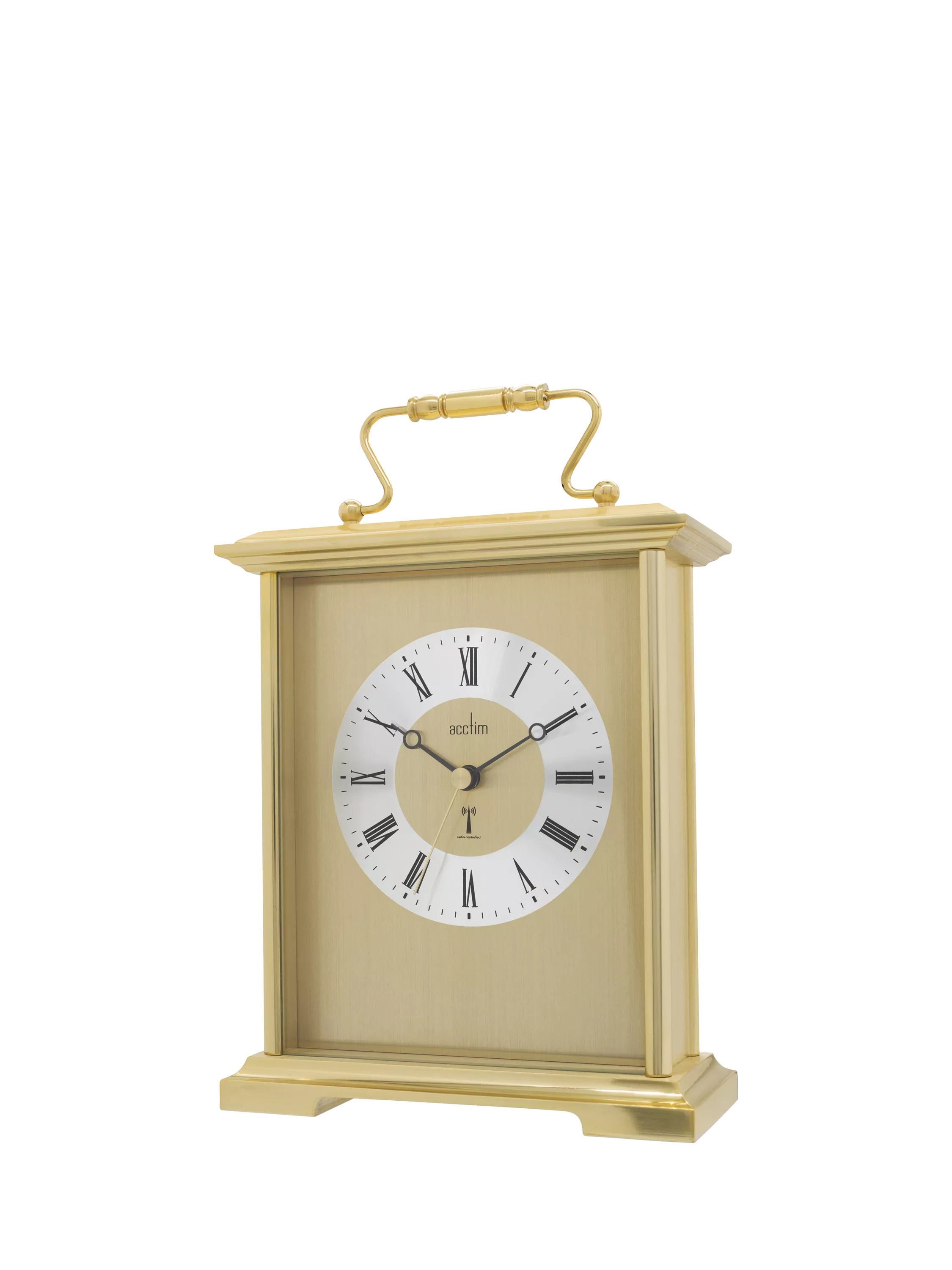 Acctim Althorp gold carriage mantel clock (British brand)