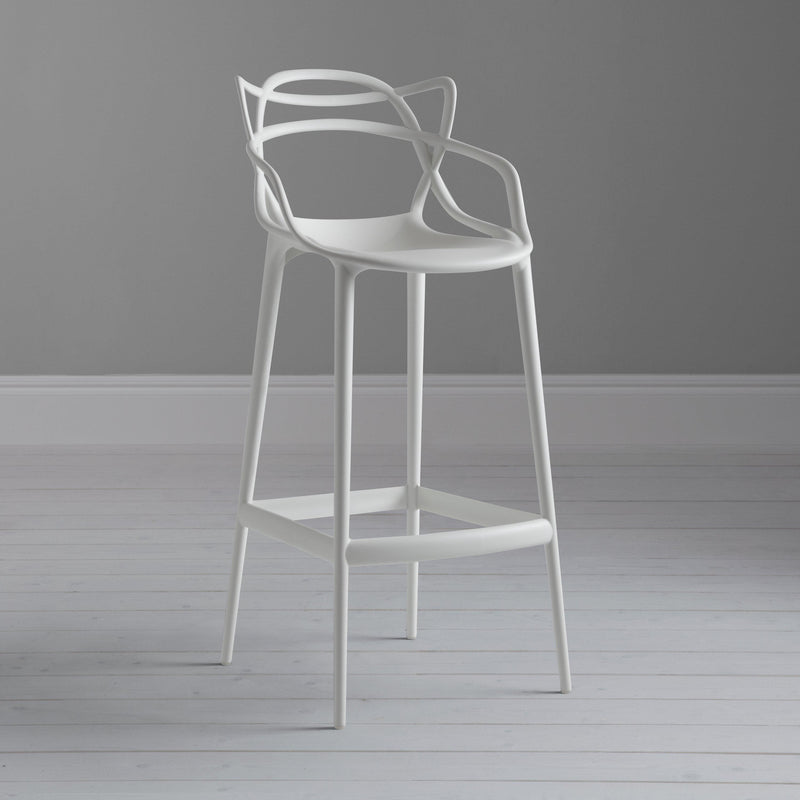 Kartell lightweight Masters bar stool polypropylene (British brand)