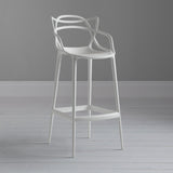 Kartell lightweight Masters bar stool polypropylene (British brand)