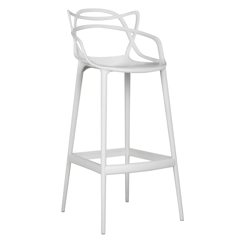 Kartell lightweight Masters bar stool polypropylene (British brand)