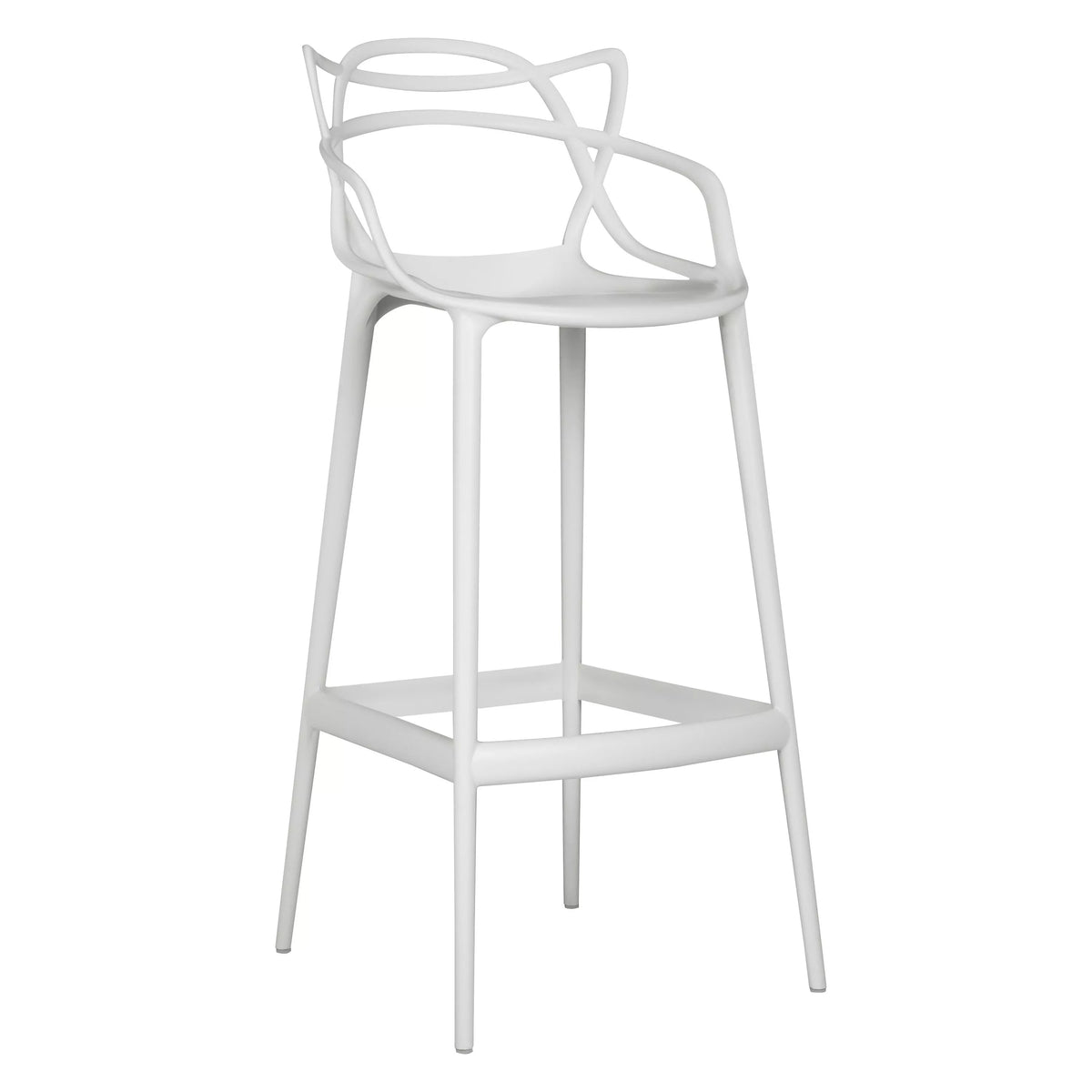 Kartell lightweight Masters bar stool polypropylene (British brand)