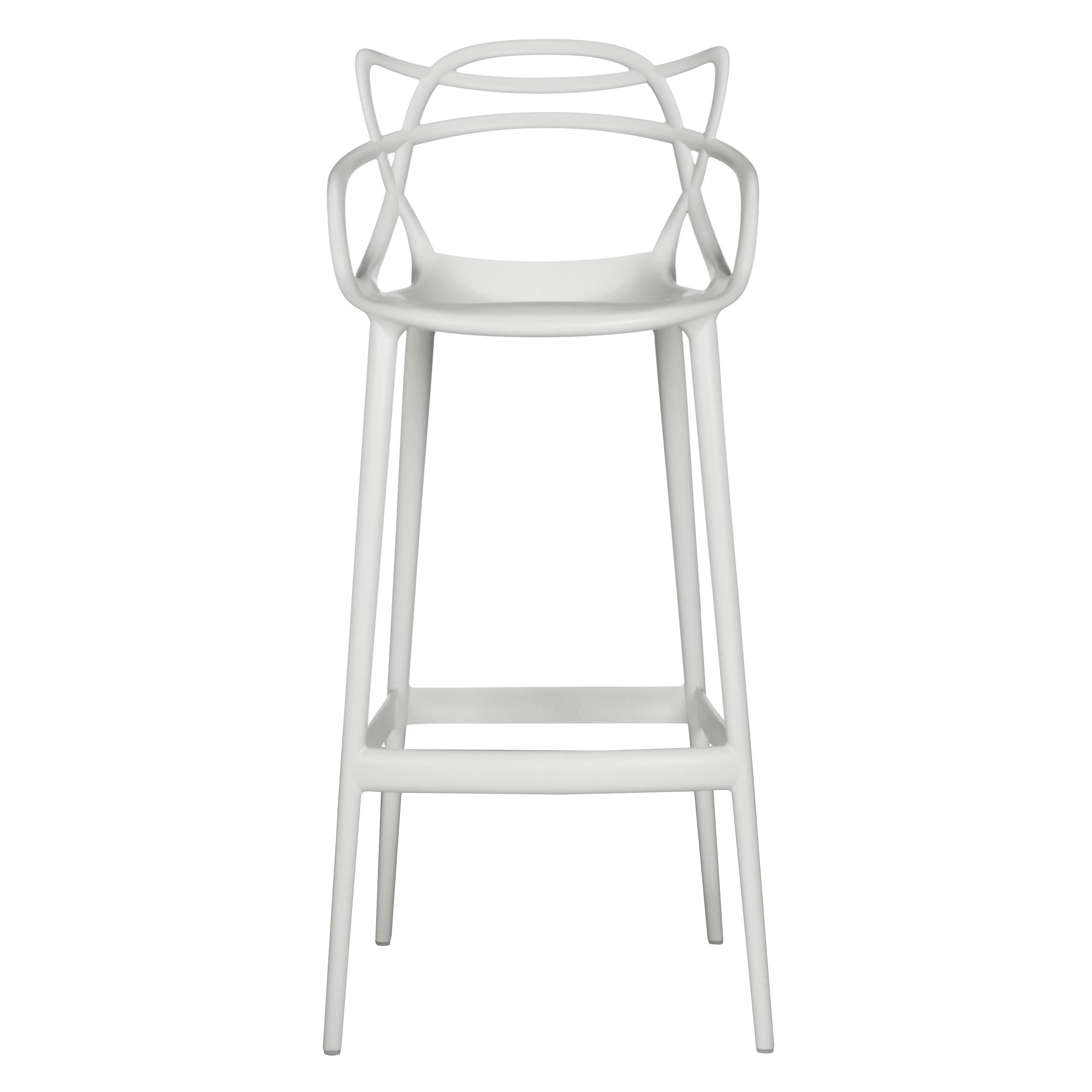 Kartell lightweight Masters bar stool polypropylene (British brand)