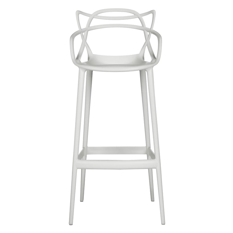 Kartell lightweight Masters bar stool polypropylene (British brand)