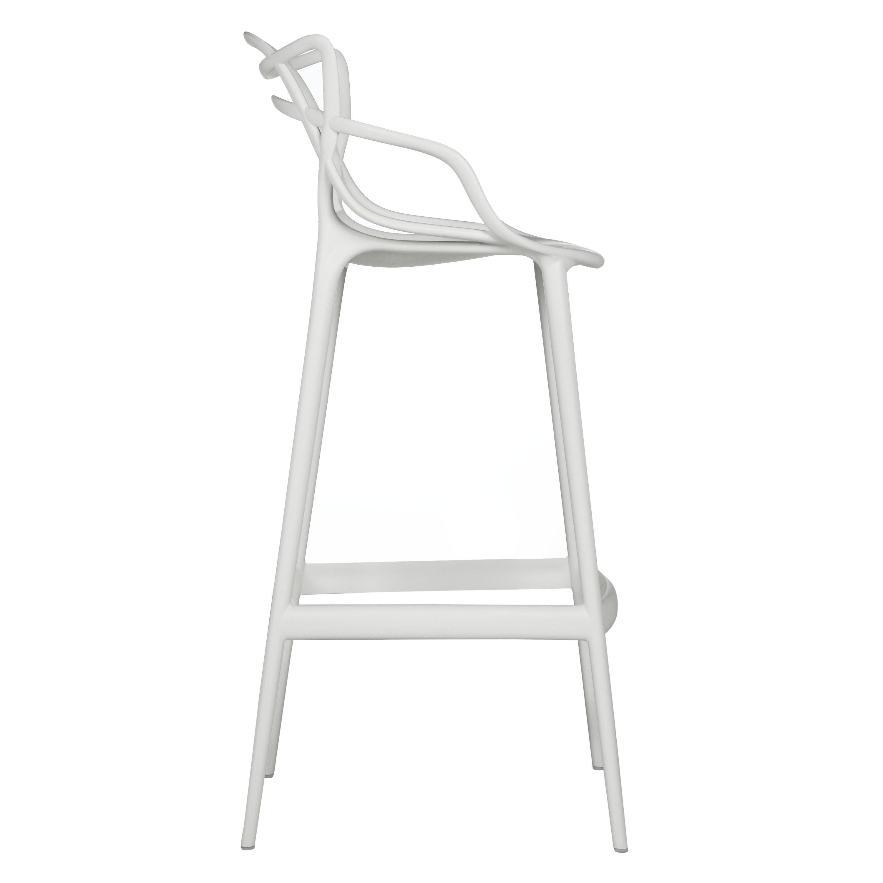 Kartell lightweight Masters bar stool polypropylene (British brand)