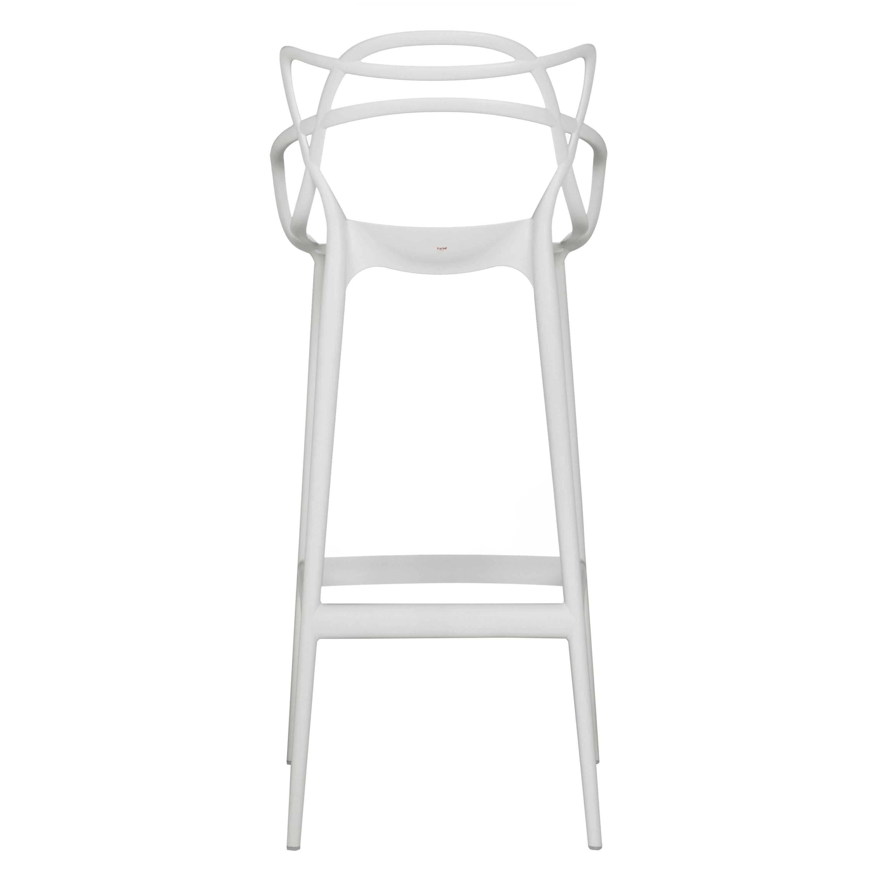 Kartell lightweight Masters bar stool polypropylene (British brand)