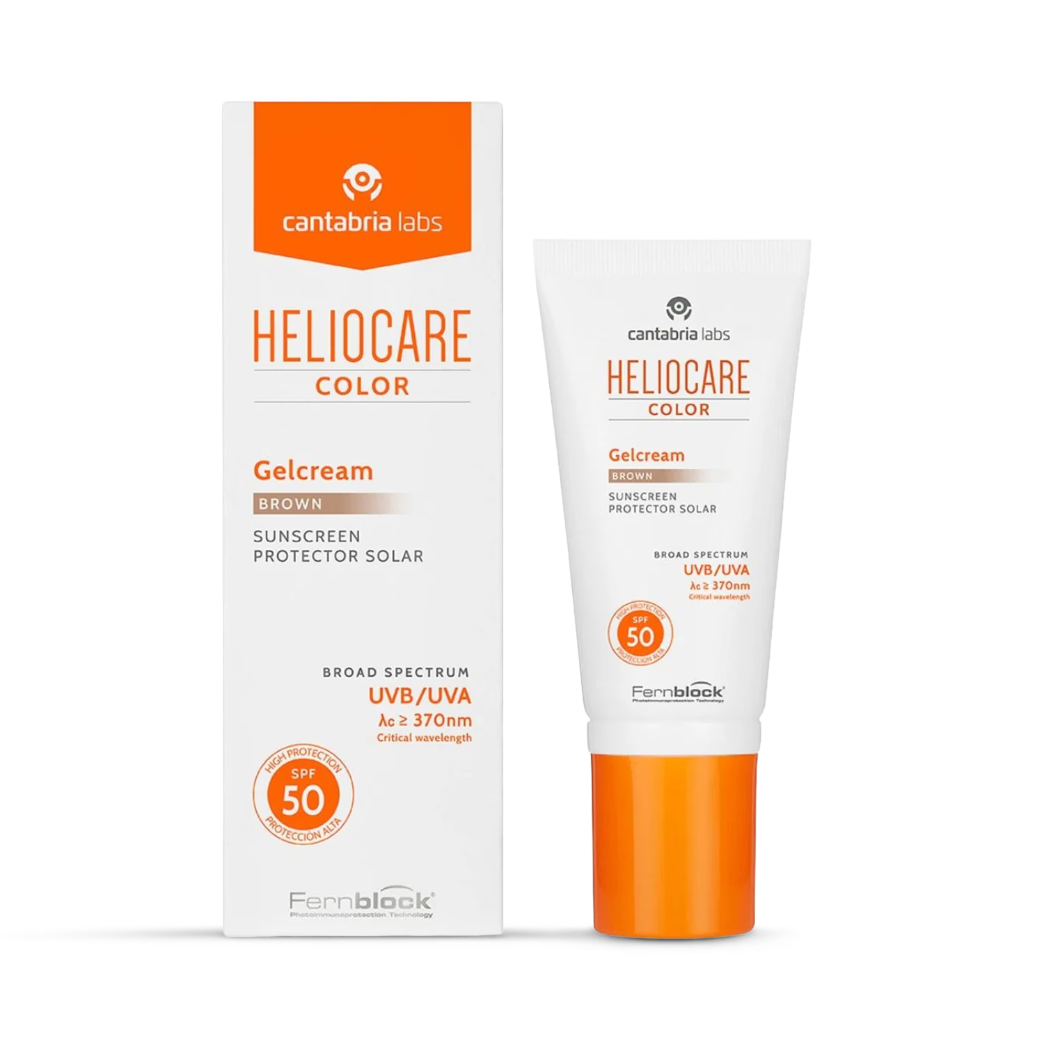 Heliocare tinted sunscreen Brown 50ml (British brand)