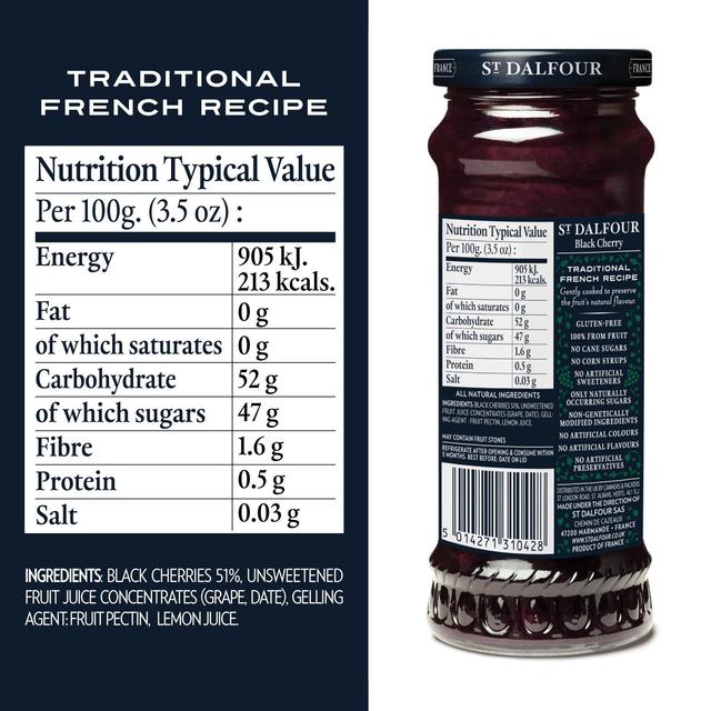 St. Dalfour Black Cherry Spread   284g