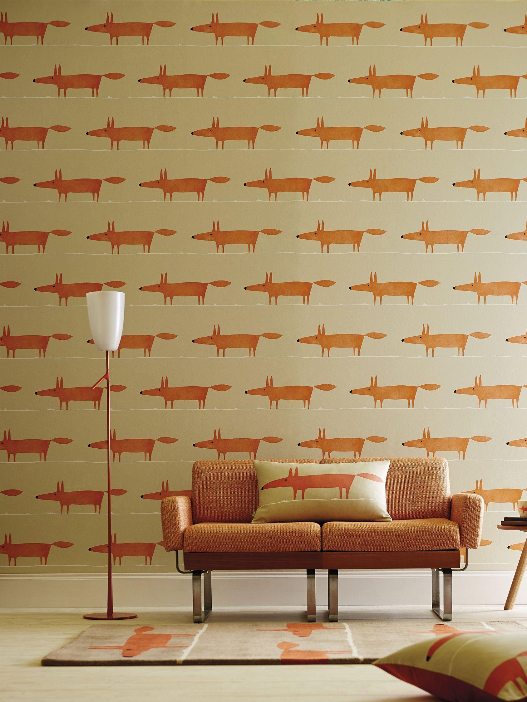 Scion Mr Fox wallpaper paste the wall 52cm x 10m, imported from the UK