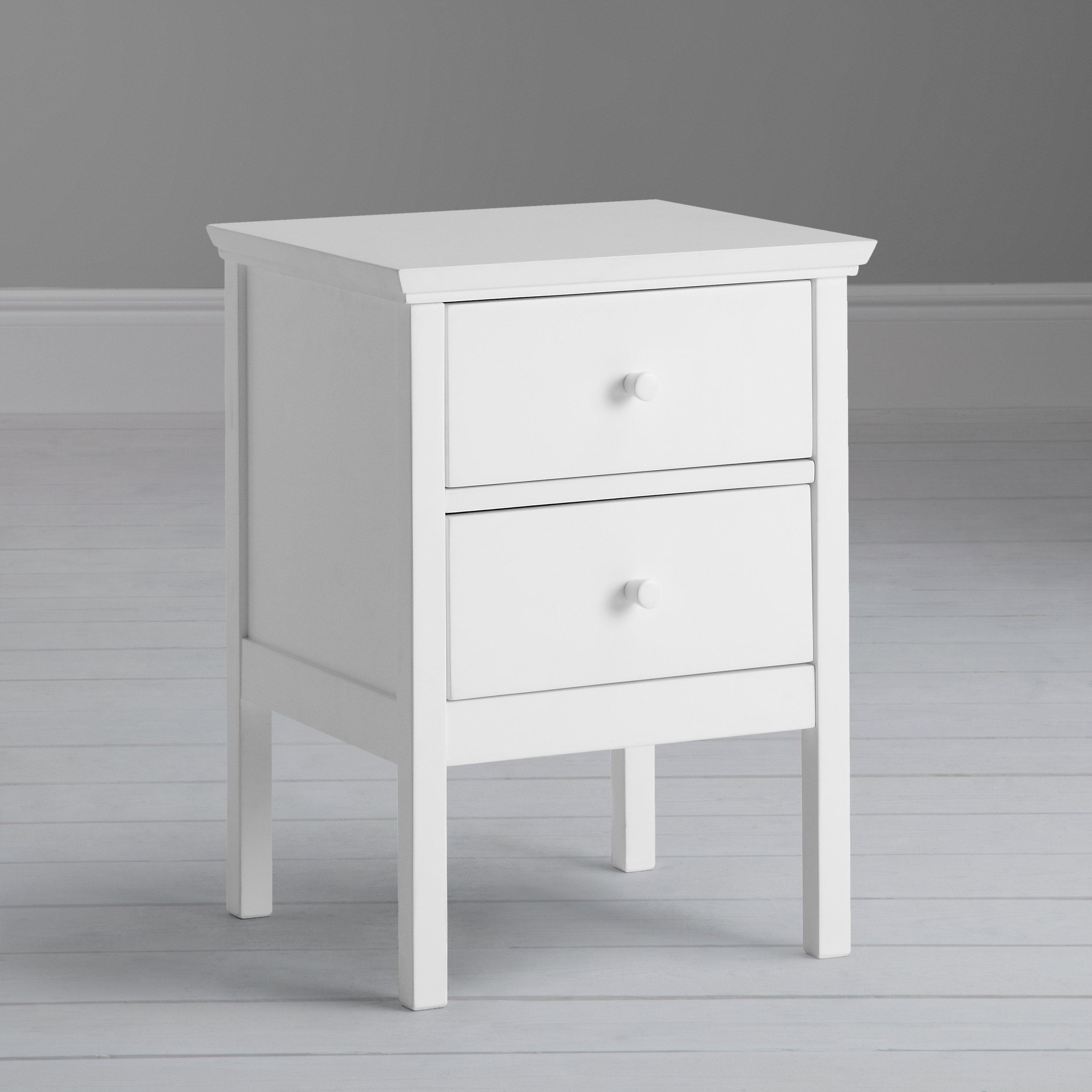 John Lewis Wilton bedside cabinet with two drawers - British product