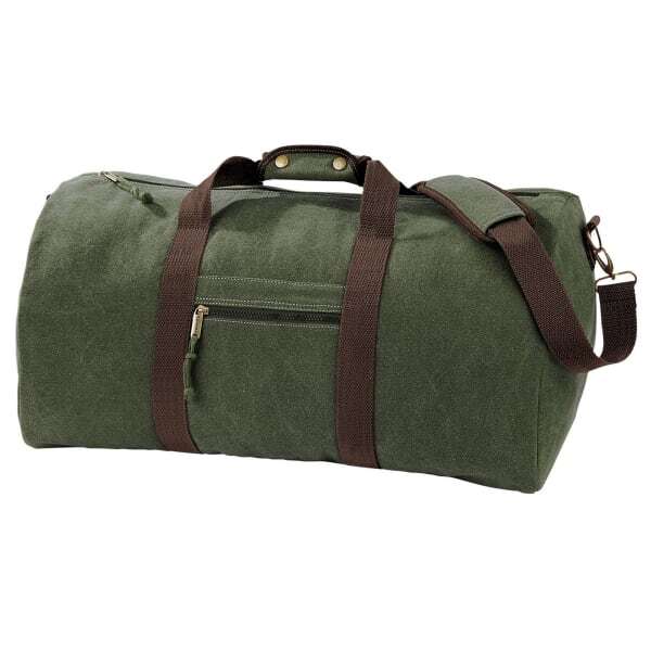 Quadra Vintage Canvas Holdall Duffle Bag - 45L (Pack of 2)