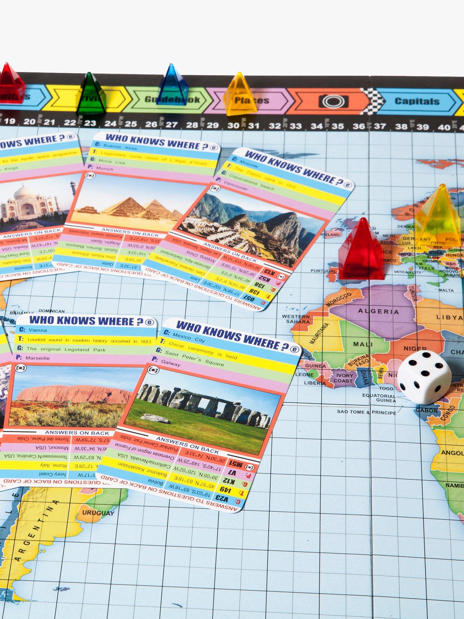 Wildcard Games Who Knows Where board game (British brand)