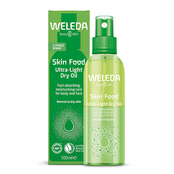 Weleda Skin Food Ultra-Light Dry Oil 100ml, imported from the UK