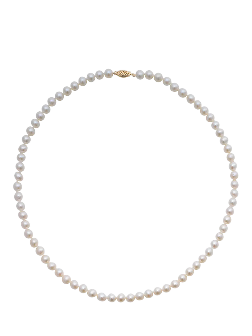 E.W Adams freshwater pearl necklace 16 inches, imported from the UK