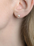 E.W Adams 9ct yellow gold freshwater pearl stud earrings, UK version