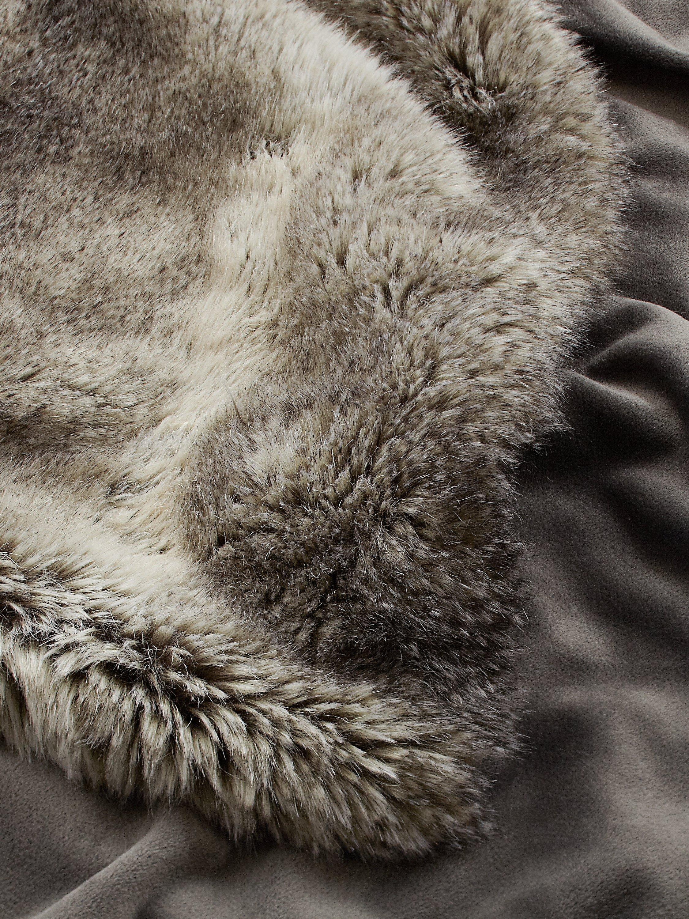 John Lewis faux fur throw 150x200cm, imported from the UK