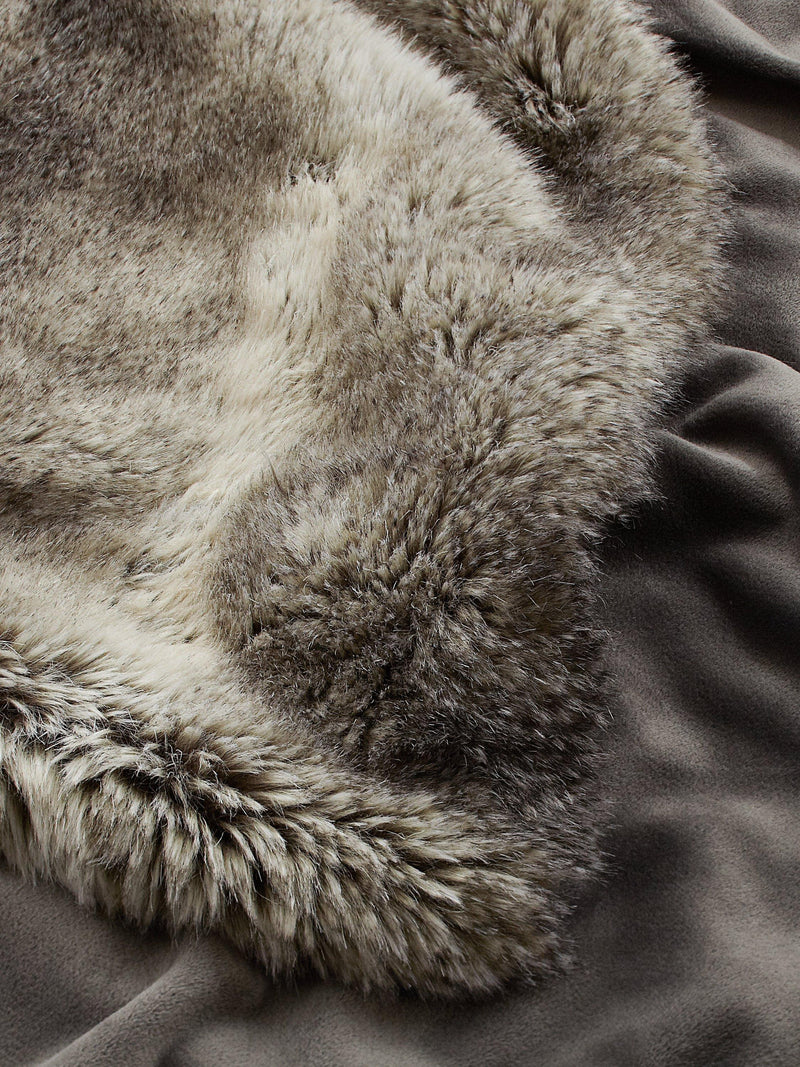 John Lewis faux fur throw 150x200cm, imported from the UK