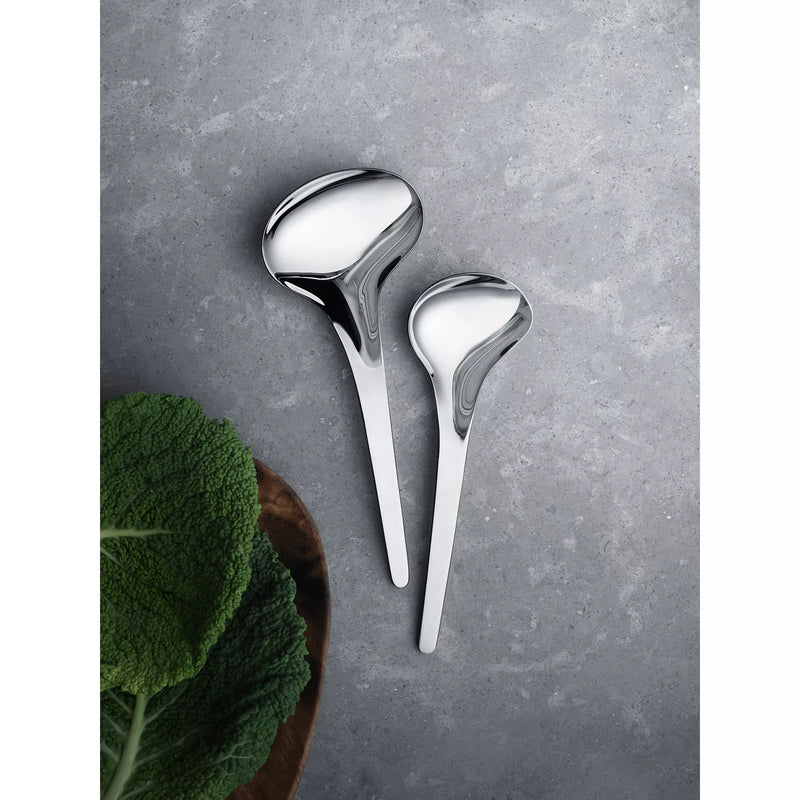 Georg Jensen Bloom serving spoons set of 2, UK version
