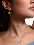 Dower & Hall sterling silver disc drop earrings 2.6cm, imported from the UK