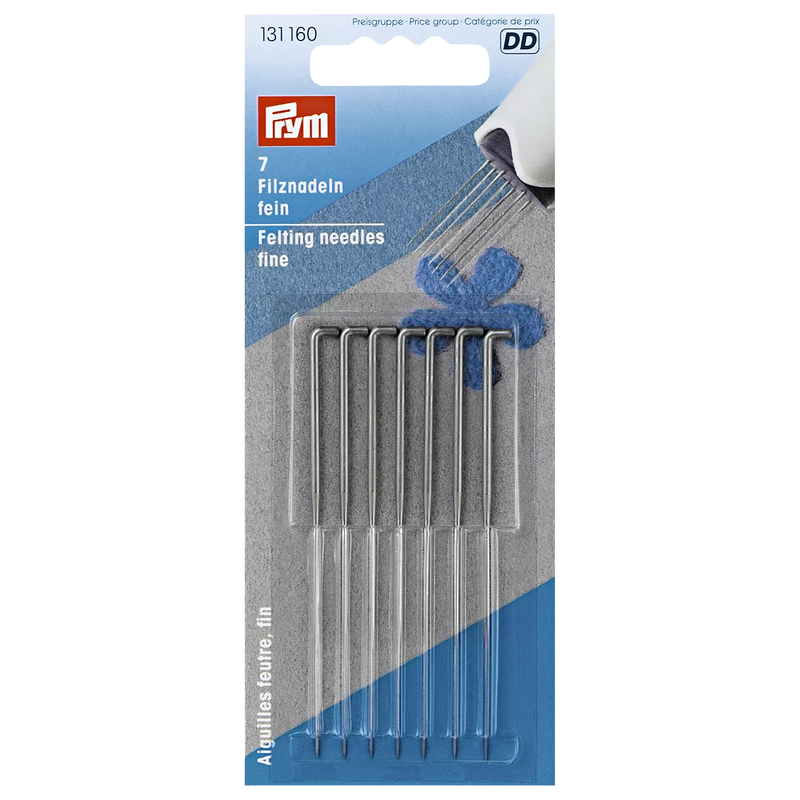 Prym felting needles fine pack of 7, UK version