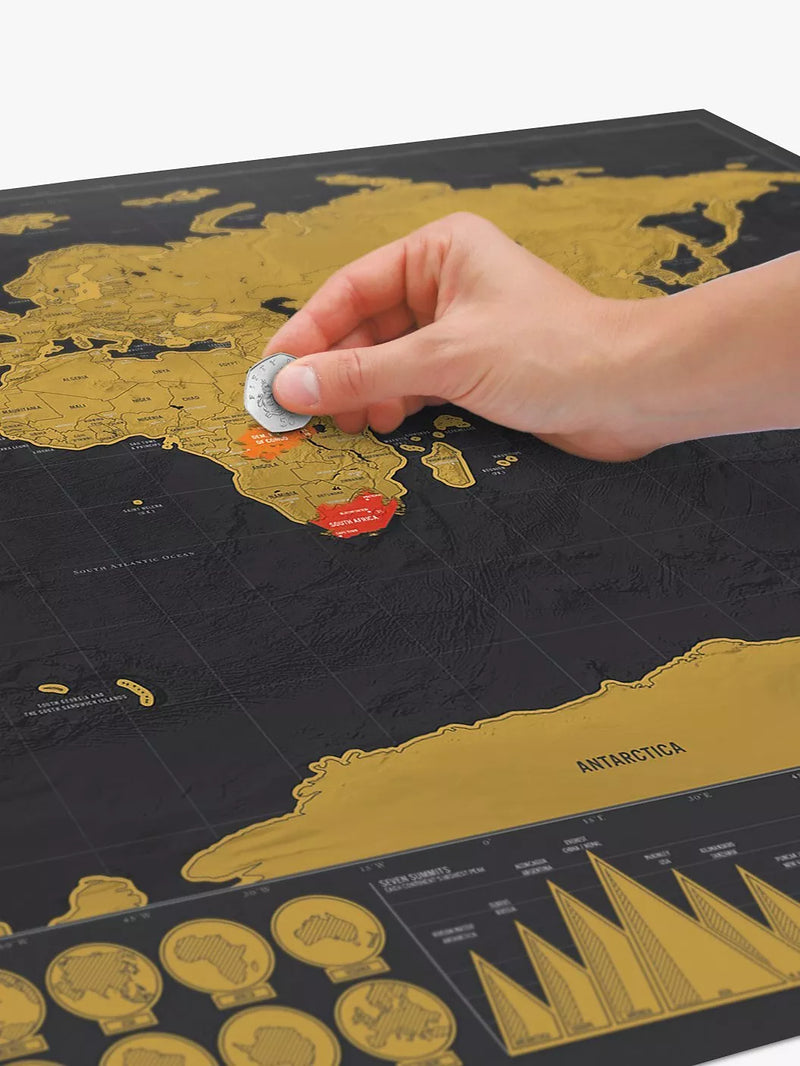 Luckies Deluxe Scratch Map H59 x W82cm, UK version