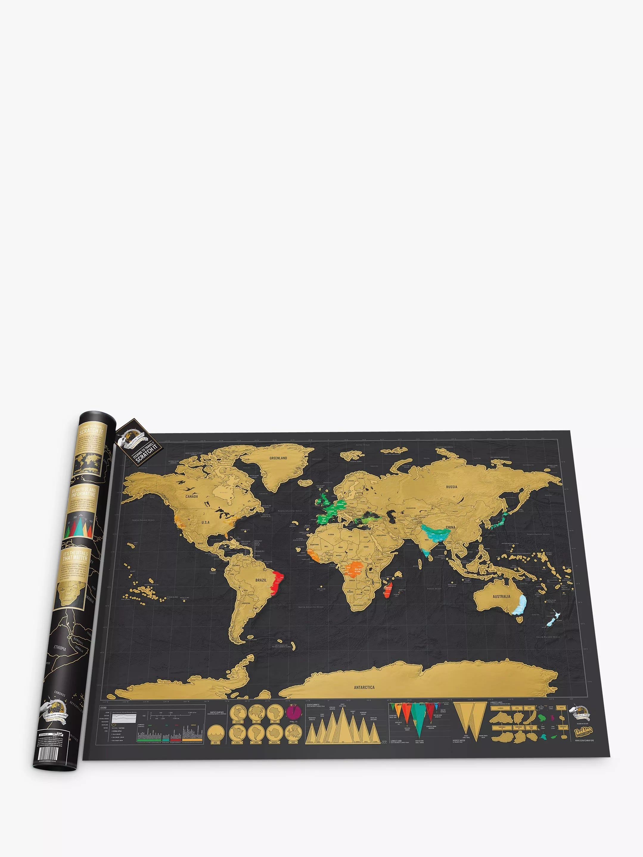 Luckies Deluxe Scratch Map H59 x W82cm, UK version