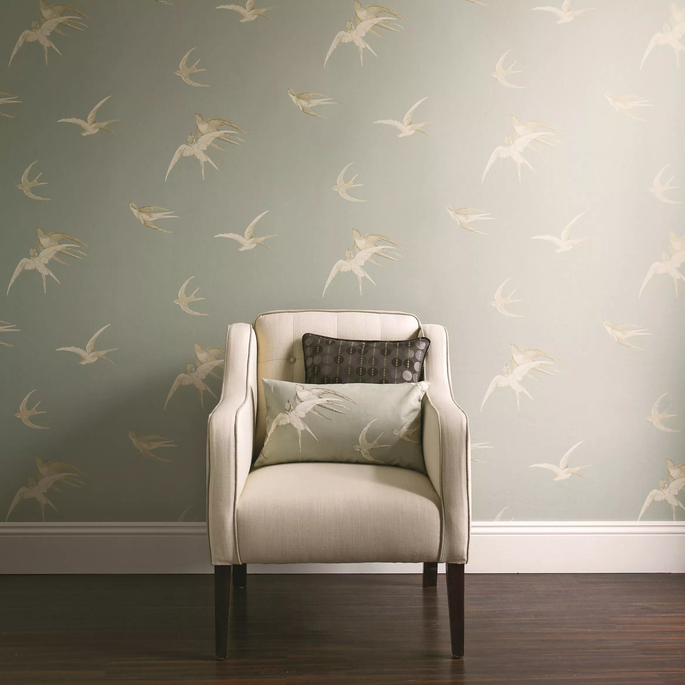 Sanderson Swallows Wallpaper (British brand)