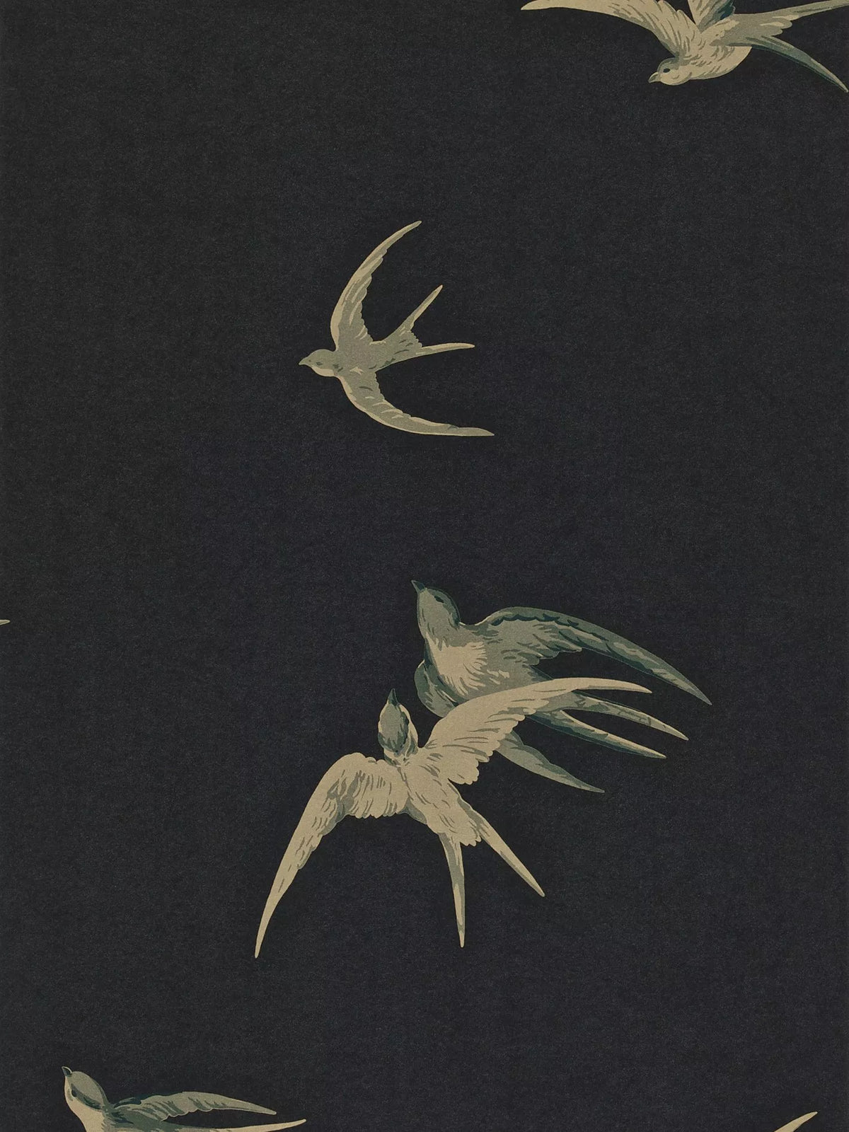 Sanderson Swallows Print Wallpaper